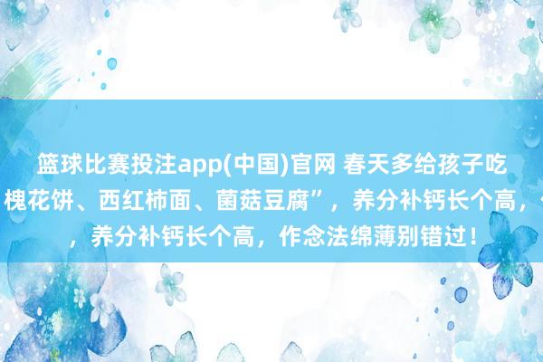 篮球比赛投注app(中国)官网 春天多给孩子吃这4样“蒸偏口鱼、槐花饼、西红柿面、菌菇豆腐”，养分补钙长个高，作念法绵薄别错过！