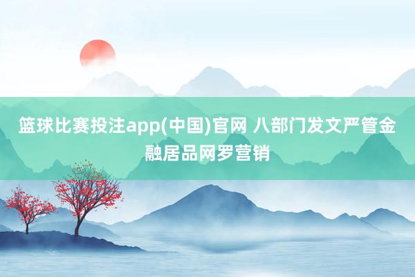 篮球比赛投注app(中国)官网 八部门发文严管金融居品网罗营销